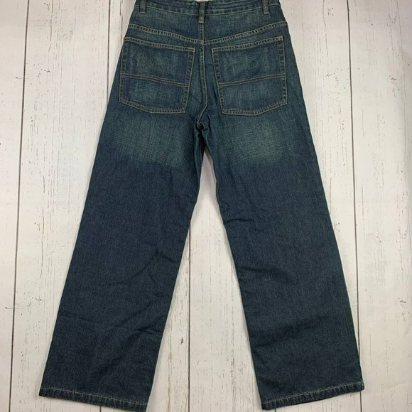 Old Navy 33 Straight‎ Fit Blue Jeans Pants Denim Mens - Picture 2 of 12